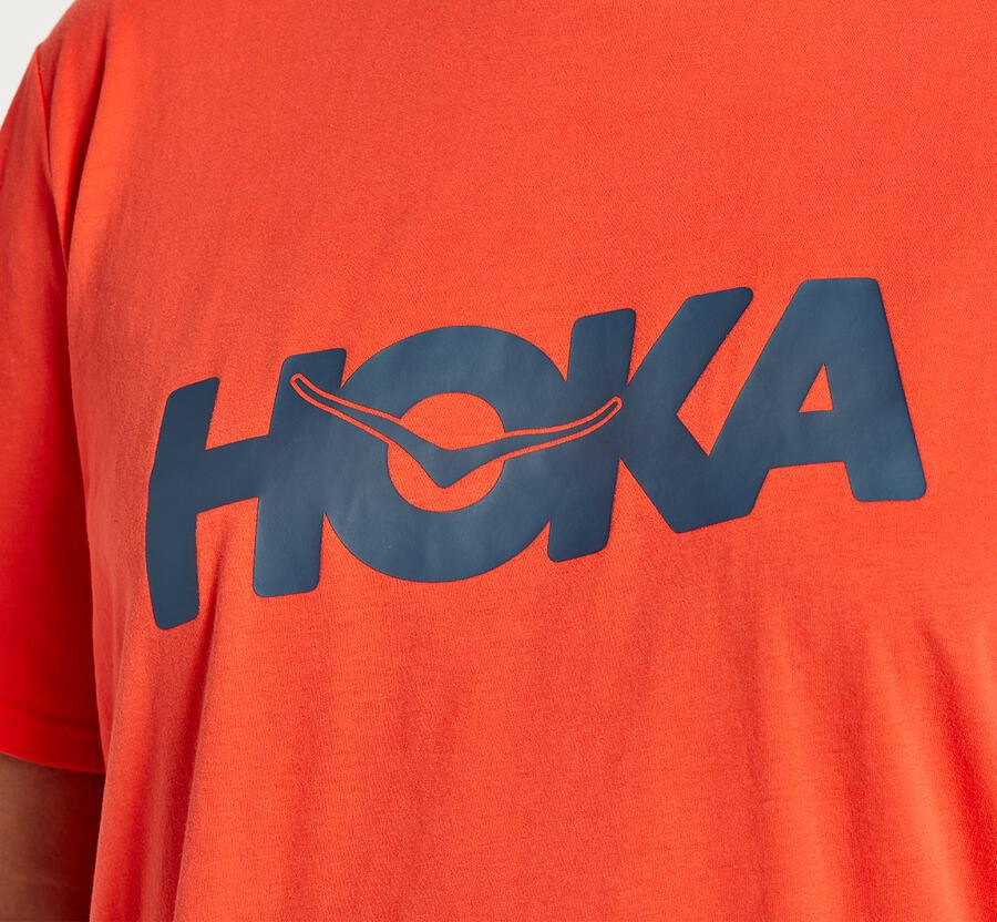 Camisa Hoka One One Hombre - Brand - Rojas - TZA389702